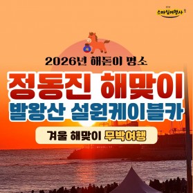 2026년 해맞이명소 정동진 무박2일 리무진출발 12/31수 1…